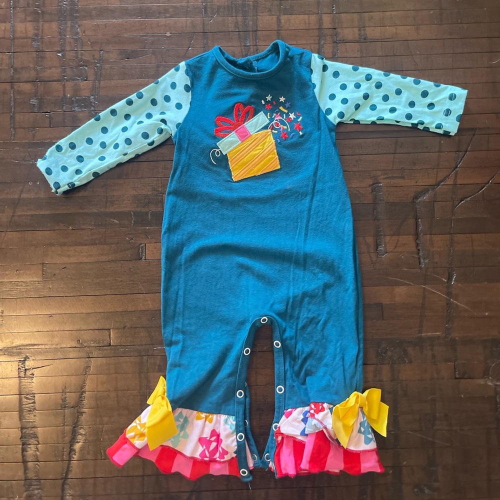 Ricrac & Ruffles Christmas romper